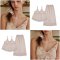 เซตชุดนอนพร้อมซับใน รุ่น Pink Camisol Set