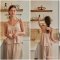เซตชุดนอนพร้อมซับใน รุ่น Pink Camisol Set