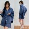 เซ็ตชุดนอน รุ่น Casual Silky PJ Set /Blue