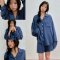 เซ็ตชุดนอน รุ่น Casual Silky PJ Set /Blue