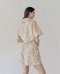 Cream&Blue Cotton PJ Set