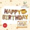 ลูกโป่งฟอยส์ HAPPY BIRTH DAY ขนาด 40 ซม. ลูกโป่งตกแต่ง พร๊อพปาตี้