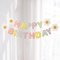 ธงราว  Happy  Birthday  สีพาสเทลฟรุ้งฟริ้ง