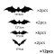 เซ็ต ตกแต่งฮาลาวีน Halloween พร้อมสติกเกอร์กาว แมงมุม ค้างคาว