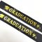 สายสะพาย สกรีน Graduation ผ้าซาติน (ผู้ใหญ่) สีดำ