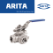 ARITA S3MBA Ball valve 3Way Stainless Steel