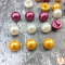 Multi-colored pearl head buttons