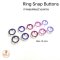White Ring Snap Buttons