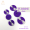 Turbine Buttons white + purple 15 mm., 20 mm.