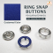 Blue Ring Snap Buttons