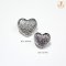 Gold heart-shaped buttons