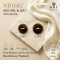 Wood Grain Shirt Buttons - 11.5mm & 12.5mm for Fashion Apparel