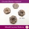 Floral Coconut Buttons CC1 