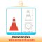 กรวยจราจร EVA  Traffic Cone กรวยกั้นถนน พร้อมติดแถบสะท้อนแสง