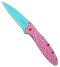 Kershaw Leek Assisted Opening Knife Dessert Warrior (3" Blue 14C28N)