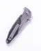 Microtech Socom Bravo Mini Spear Point Titanium Handle Hand Rubbed Satin Standard Blue Titanium Pivot Collar Carbon Fiber Scales (262M-4CFTI)