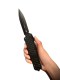 Microtech Combat Troodon Delta D/E Frag Shadow Fluted DLC Standard DLC Hardware Nickel Boron Internals (142-1 CT-DSH)