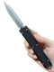 Microtech Makora D/E Signature Series Stonewash Standard Nickel Boron Internals (206-10 S)