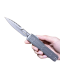Microtech Ultratech EX-ZBP Bayonet Signature Series Natural Clear Apocalyptic Full Serrated (1120EX-12 APNCS)