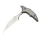 Microtech Bee Marfione Select Stonewash Finish Stonewash Finish Titanium Blue Titanium (218-10MS3)