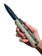 Microtech Glykon Bayonet Natural Clear Standard Nickel Boron Internals (184-1 NC)