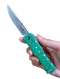 Microtech Hera II Mini S/E Signature Series Christmas Green Stonewashed Standard (1703M-10 GRCMAS)