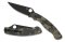 Spyderco MILITARY™ 2 CAMO G-10 BLACK BLADE PLAINEDGE