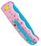 Boker Mini Dessert Warrior® Kalashnikov Dagger Automatic Knife (2.5" Blue) Donut
