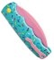 Boker Dessert Warrior Remix Hawkbill Kalashnikov Auto Knife Blue (3.25" Pink)