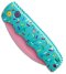 Boker Dessert Warrior Remix Hawkbill Kalashnikov Auto Knife Blue (3.25" Pink)