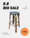 Rattan bar chair