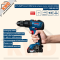 BOSCH GSB 18V-50 Brushless motor สว่านกระแทกไร้สาย แบต 2ก้อน 2.0Ah + แท่นชาร์จ หรือเฉพาะตัวเปล่าได้ (ของแท้/ประกันศูนย์)