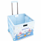กล่องเก็บของล้อลาก 4 ล้อ พับเก็บได้ Cinnamoroll 45 ลิตร สีฟ้า