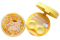 ตลับคอนแทคเลนส์ แบบกลมกลิตเตอร์ ลาย Pompompurin Snack