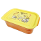 กล่องอาหาร Pompompurin ทรงเหลี่ยม สีเหลืองส้ม