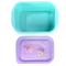 กล่องอาหาร Little Twin Stars ทรงเหลี่ยม สีม่วงเขียวมิ้น