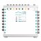 287352 – Fracarro SWP916TS 9-Input (8 SAT + 1 TV) 16-Output Multiswitch, Gain Adjustable via DIP Switch, Ideal for Indoor Use