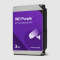 WD Purple Hard Drive Model WD33PURZ, 3TB Capacity, SATA Interface, Designed for CCTV Video Recording (DVR/NVR), 256MB Cache, 5400 RPM