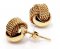 Sterling Silver Ribbed-And-Textured-Knot Stud Earring