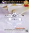 แหวนเพชรเบลเยี่ยมคัทน้ำ 97% G-Color / VS2 / GIA Triple Excellence Diamond  น้ำหนักเพชร 0.93 Ct