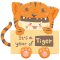 Sticker Flakes Animal - Tigger