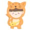 Sticker Flakes Animal - Cat