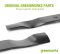 Greenworks ใบมีดสำหรับรถตัดหญ้าเดินตามแบตเตอรี่ 40V (18") (33301487-3 / R0100710-00)