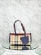 MP-10499 Used Burberry vintage Bag Denim/Red Shw