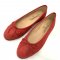 New Chanel Flat Shoes 37 in Red Fabric