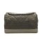 Used Chanel Flap Bag 11.5" in Grey Leather RHW