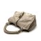 Used Burberry Leather Hand Bag in Pale Grey Leather GHW 