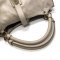 Used Burberry Leather Hand Bag in Pale Grey Leather GHW 