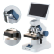 (DM300HD-EUL-3PL) Full HD 7" Monitor, Student Digital Compound Microscope w/ Mechanical Stage