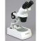 (SE306R-PZ-LED-3PL) Compact Multi-Lens Stereo Microscope on Metal Pillar Stand, Top & Bottom Lighting